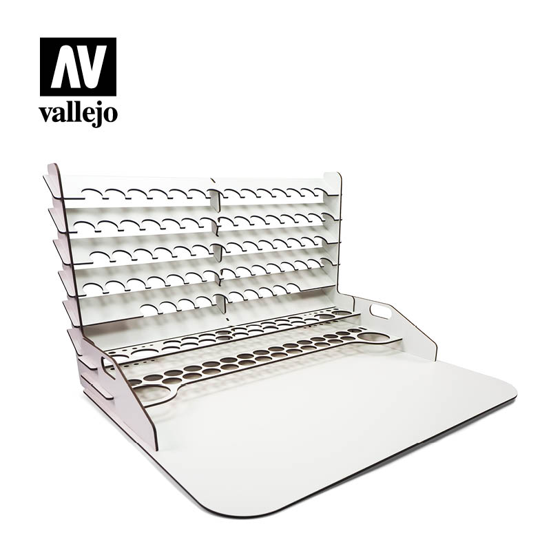 26.014 - Paint display and work station with vertical storage 50 x 37 cm - Vallejo Accessories
