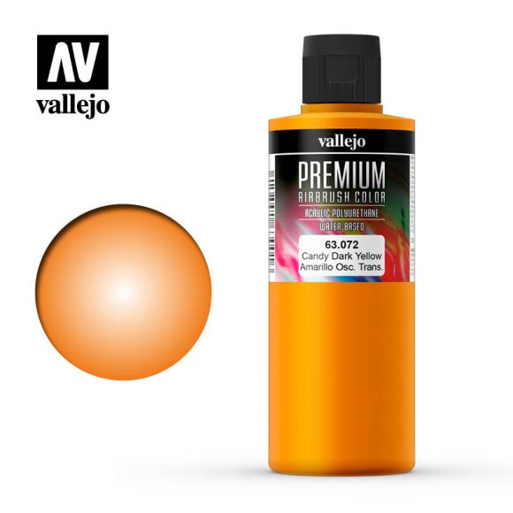 63.072 - CANDY DARK YELLOW  - Premium Airbrush Color - 200 ml