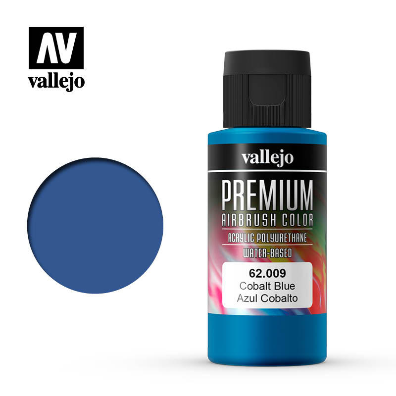 62.009 - Cobalt Blue - Opaque  - Premium Airbrush Color - 60 ml