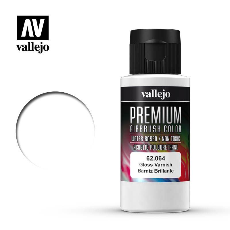 62.064 - Gloss Varnish - Auxilliary - Premium Airbrush Color - 60 ml