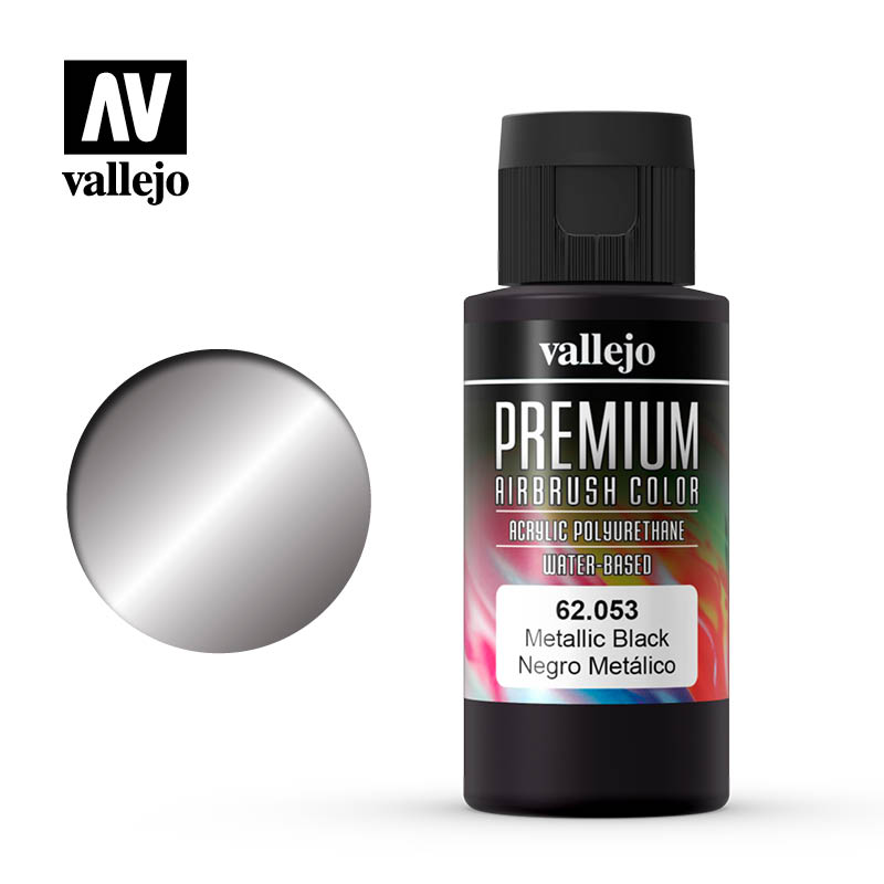 62.053 - Metallic Black - Premium Airbrush Color - 60 ml