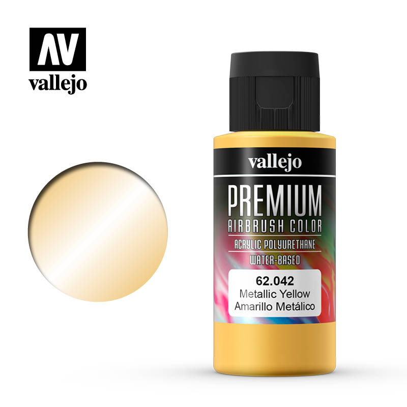 62.042 - Metallic  Yellow - Premium Airbrush Color - 60 ml