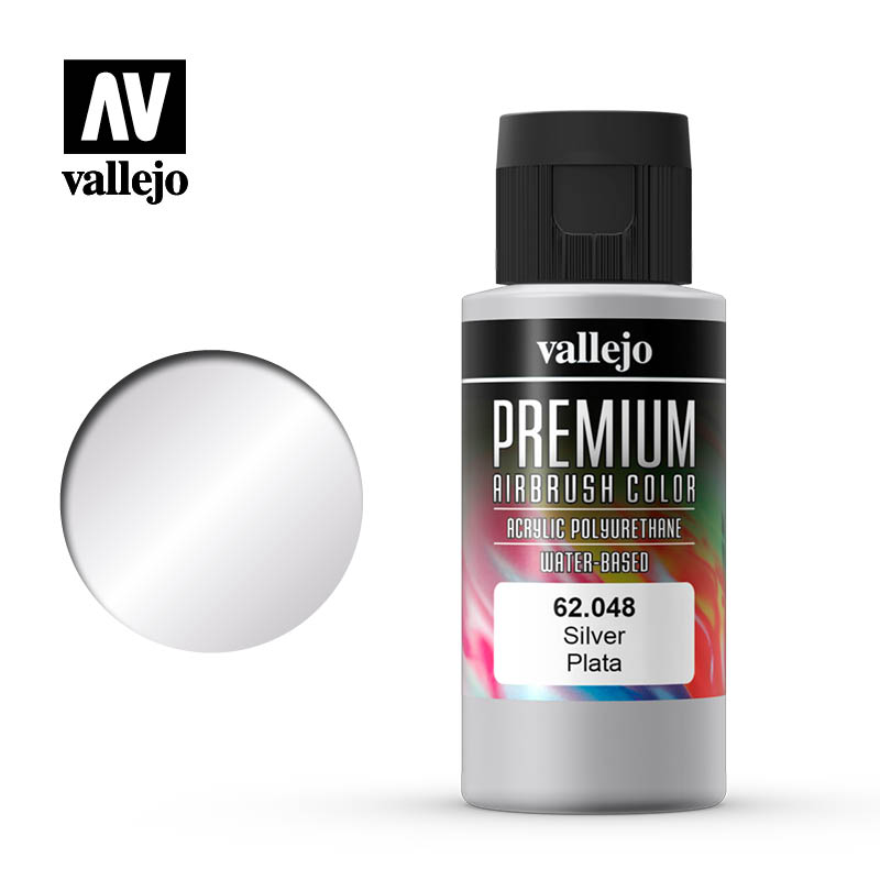 62.048 - Metallic  Silver - Premium Airbrush Color - 60 ml