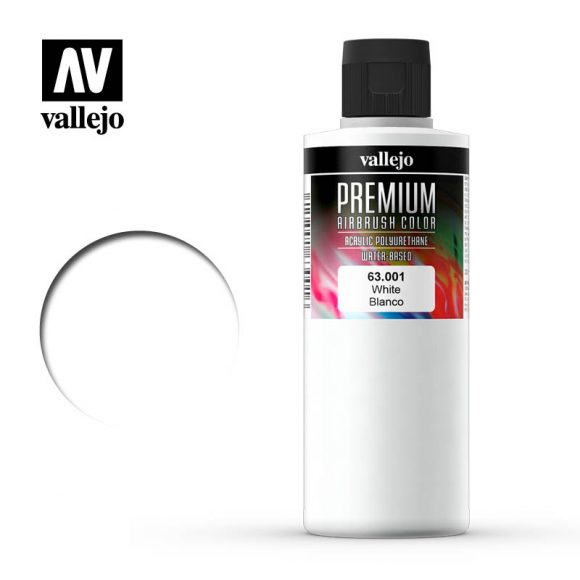 63.001 - Premium White - Premium Airbrush Color - 200 ml