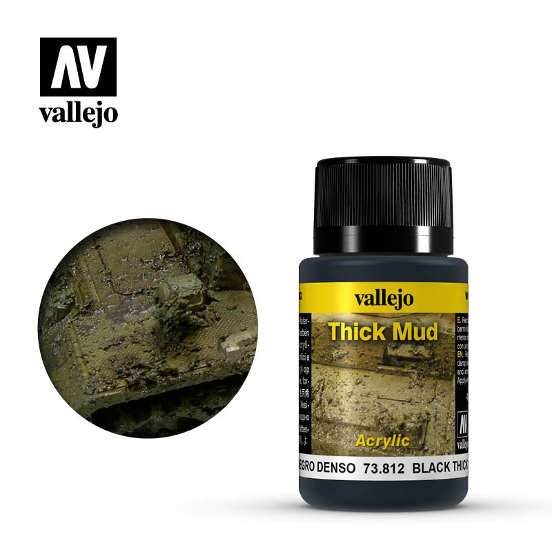 73.812 Black Thick Mud - Vallejo Weathering Effects