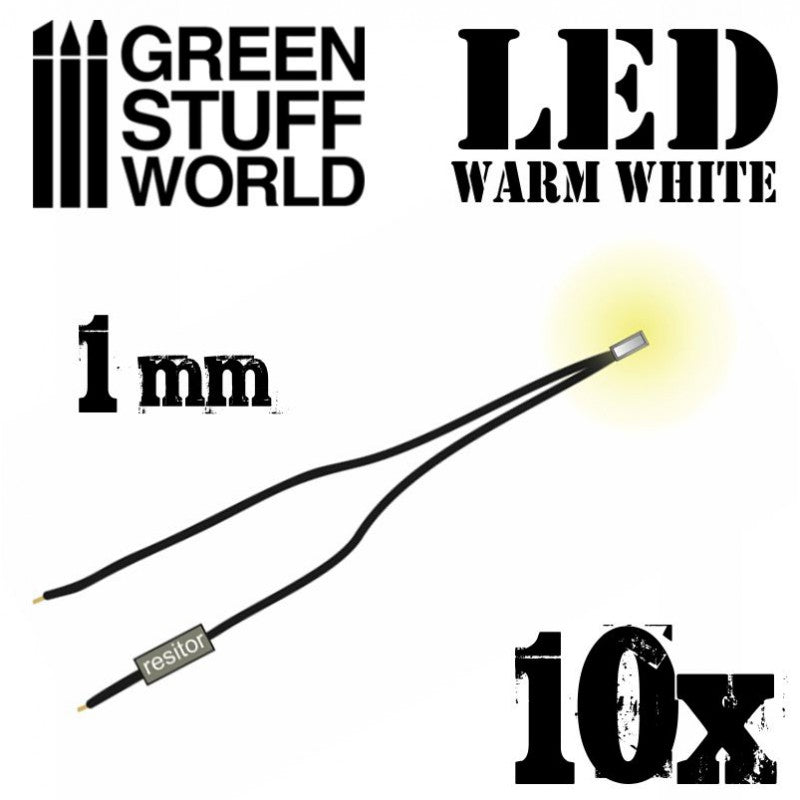 1382 - Warm White LED 1mm (Ten Pack)