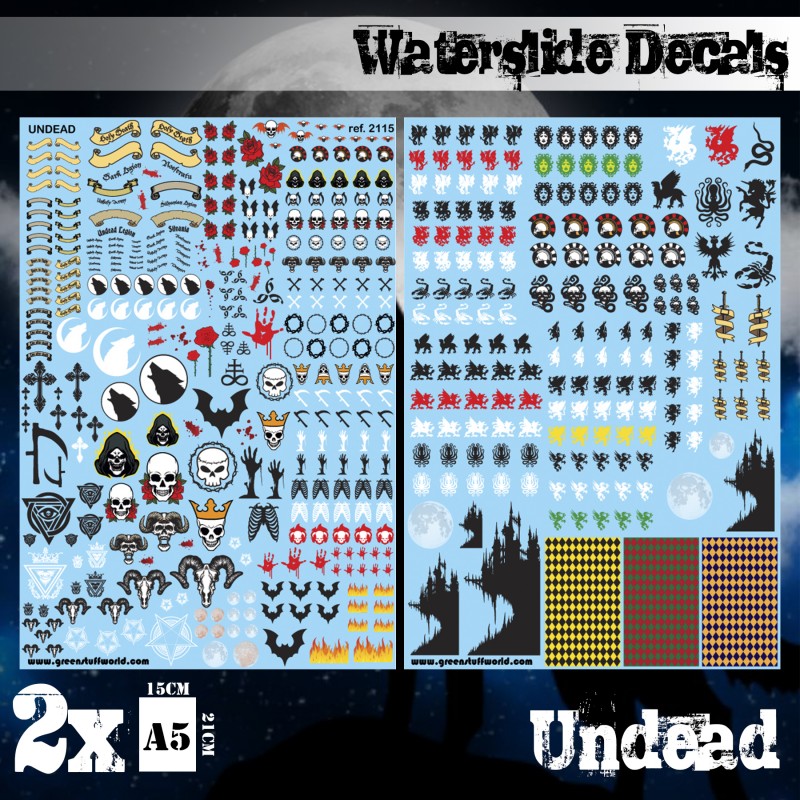 2115 - Undead Army - Water Slide Decals