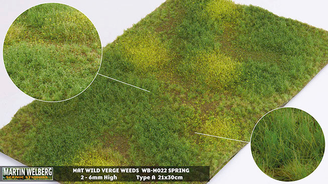 WB- M022 - Verge - Wild Verge Spring Weeds A - Martin Welberg Scenic Studios