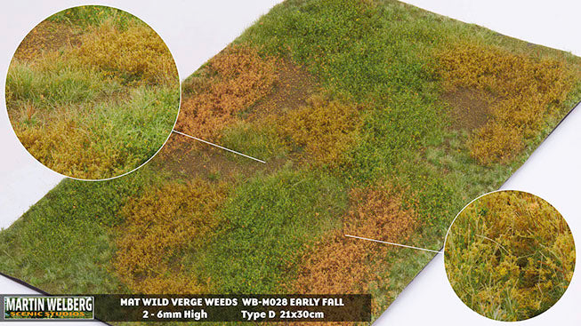 WB- M028 - Verge - Wild Verge Early Fall Weeds D - Martin Welberg Scenic Studios