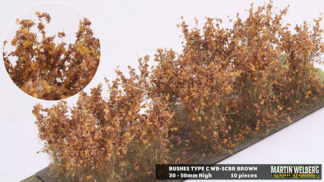 WB-SCBR - Bushes - Bushes Brown Type C - Martin Welberg Scenic Studios